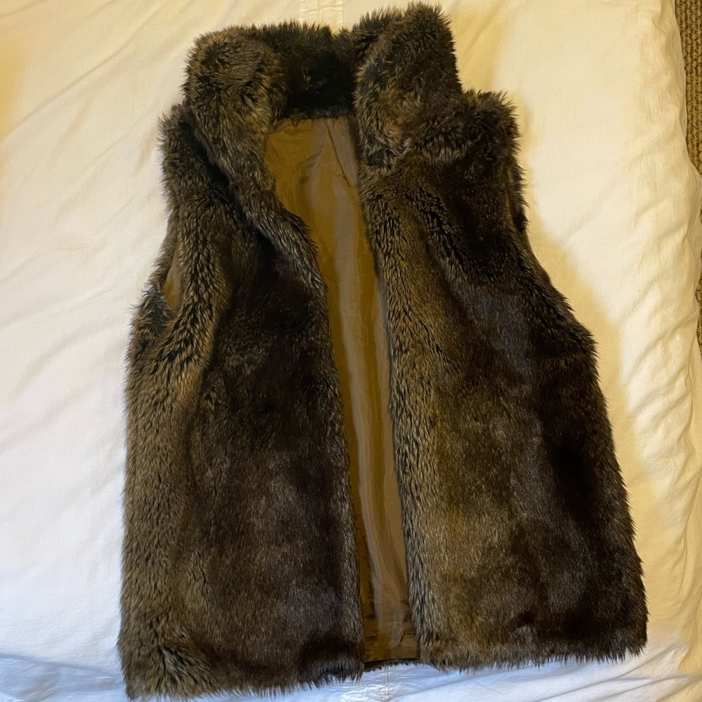 faux fur vest